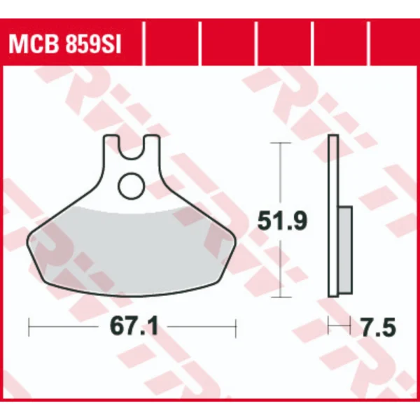 TRW MCB859SI Front Brake Pads