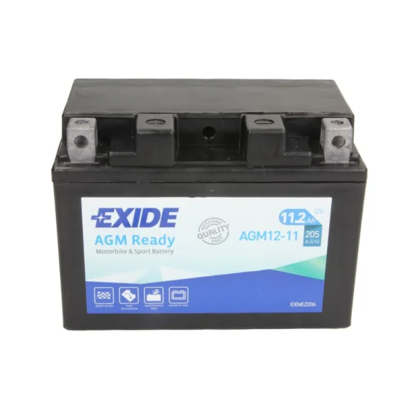 Exide YTZ14-BS 12V 11Ah 205A 150x87x110 L+ AGM аккумулятор