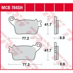TRW MCB784SH Rear Brake Pads