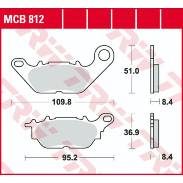 TRW MCB812 Front/Rear Brake Pads