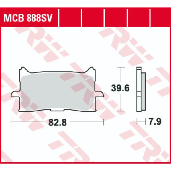 TRW MCB888SV Front Brake Pads