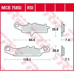 TRW MCB758SI Front Brake Pads
