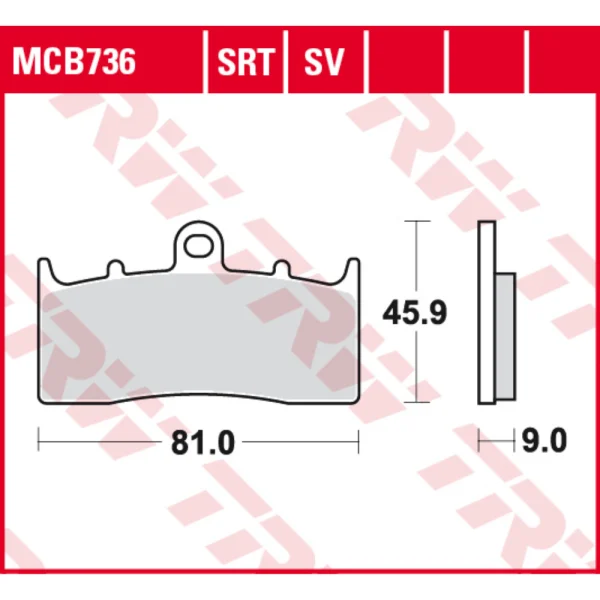 TRW MCB736SRT Front Brake Pads