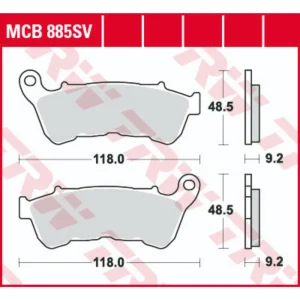 TRW MCB885SV Front Brake Pads