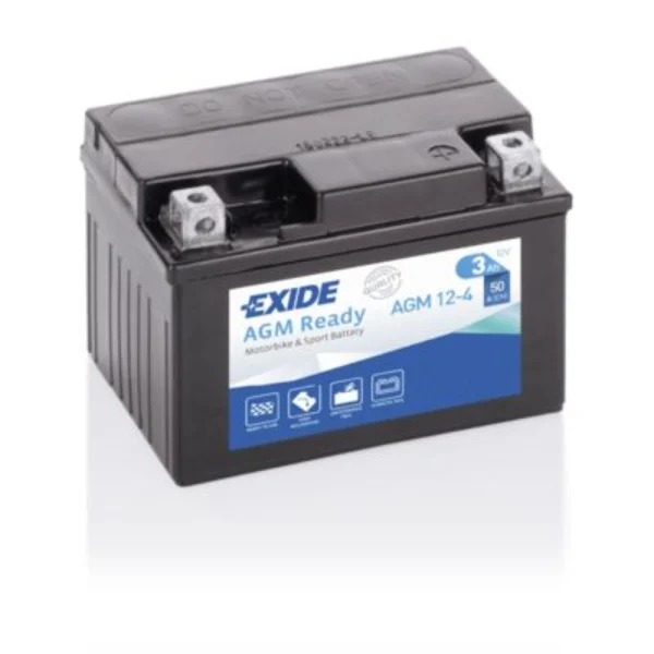 Exide YTX4L-BS 12V 3Ah 50A 113x70x85 R+ AGM Starting Battery