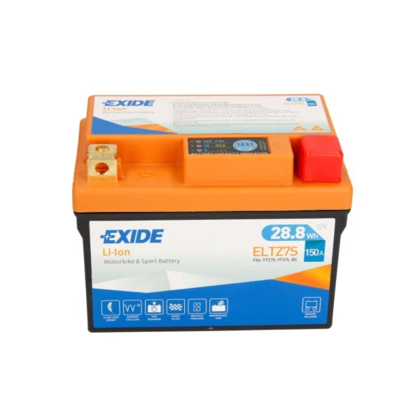 Exide ELTZ7S 12V 2.4Ah 150A 113x70x85 R+ Lithium-ion Starting Battery