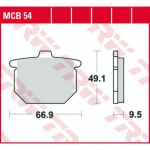 TRW MCB54 Front/Rear Brake Pads