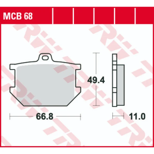 TRW MCB68 Front/Rear Brake Pads