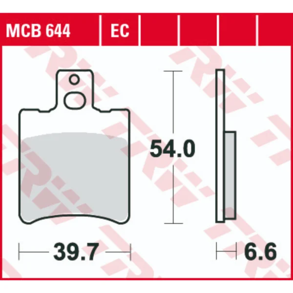 TRW MCB644EC Front Brake Pads