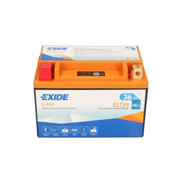 Exide ELTX9 12V 3Ah 180A 150x87x105 L+ Lithium-ion Starting Battery