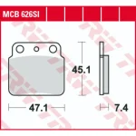 TRW MCB626SI Front/Rear Brake Pads