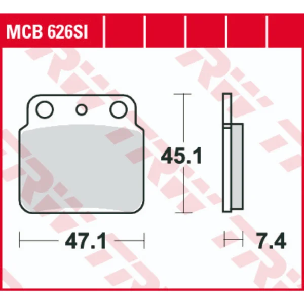 TRW MCB626SI Front/Rear Brake Pads