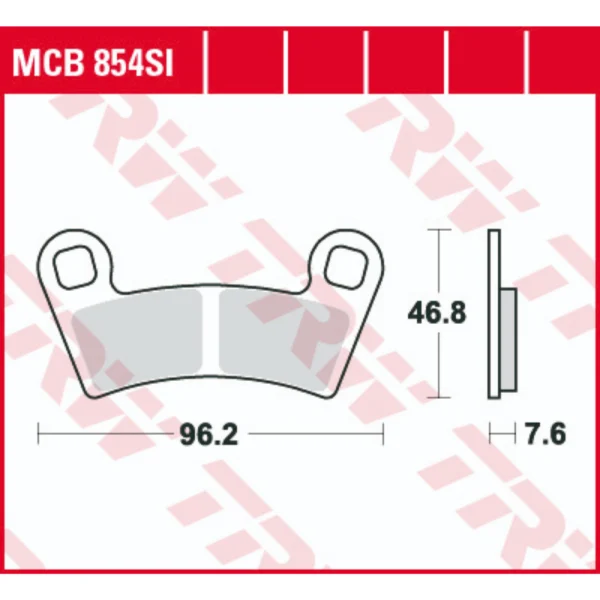 TRW MCB854SI Front/Rear Brake Pads