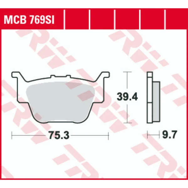 TRW MCB769SI Front/Rear Brake Pads