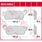 TRW MCB848SH Rear Brake Pads