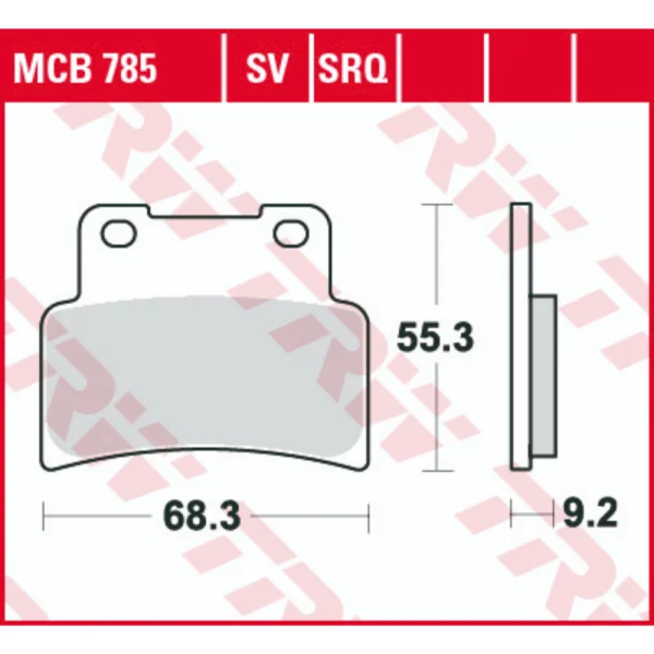 TRW MCB785SV Front Brake Pads