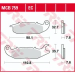 TRW MCB759EC Front Brake Pads