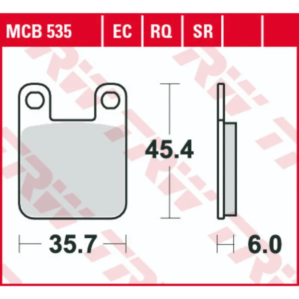 TRW MCB535EC Front/Rear Brake Pads