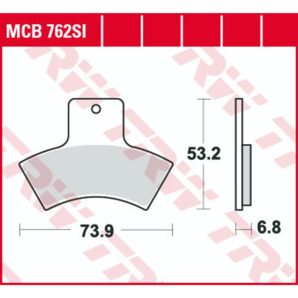 TRW MCB762SI Front/Rear Brake Pads