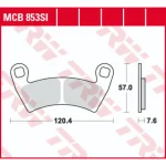 TRW MCB853SI Front/Rear Brake Pads