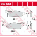 TRW MCB861SI Front/Rear Brake Pads