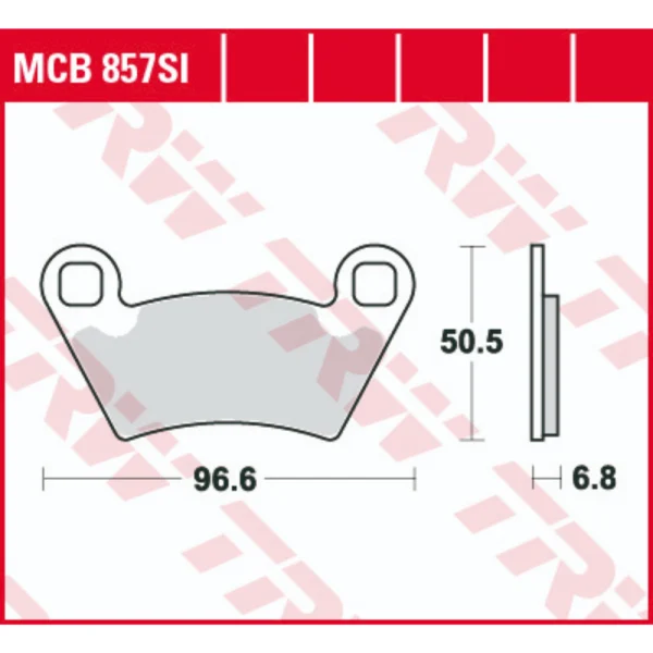 TRW MCB857SI Front/Rear Brake Pads