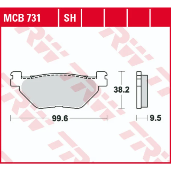 TRW MCB731 Front/Rear Brake Pads