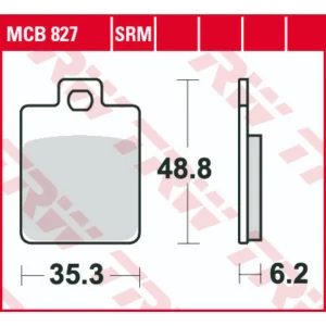 TRW MCB827 Front/Rear Brake Pads