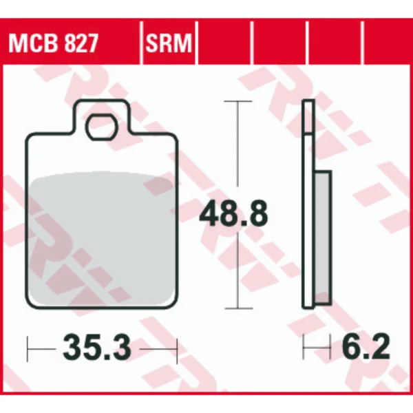 TRW MCB827 Front/Rear Brake Pads