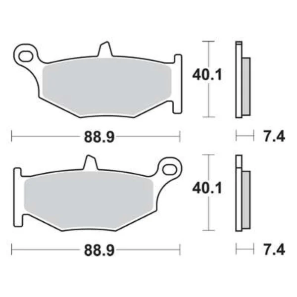 TRW MCB783SH Rear Brake Pads