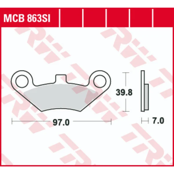 TRW MCB863SI Front Brake Pads