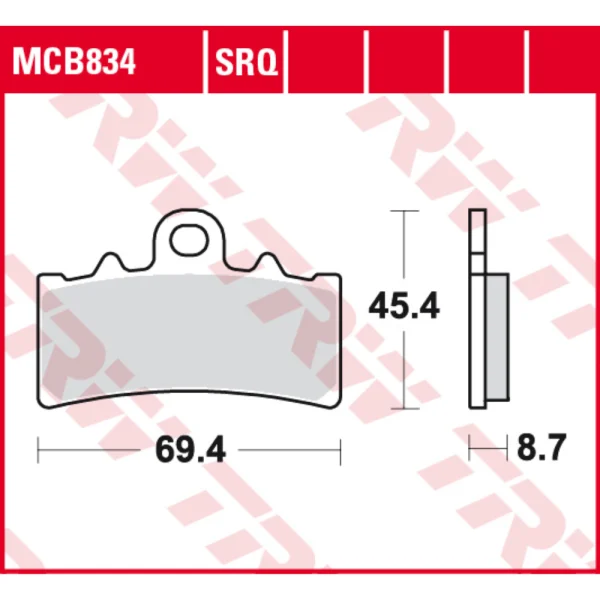 TRW MCB834 Front Brake Pads