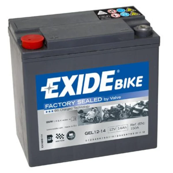 Exide GEL12-14  12V 14Ah 150A 150x87x145 L+ Gel Starting Battery