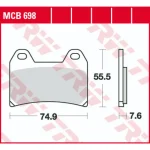TRW MCB698 Front Brake Pads
