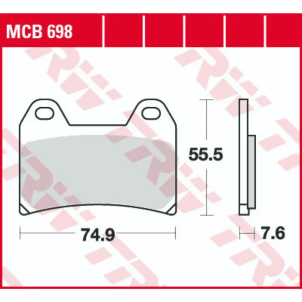 TRW MCB698 Front Brake Pads