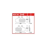TRW MCB749 Front/Rear Brake Pads