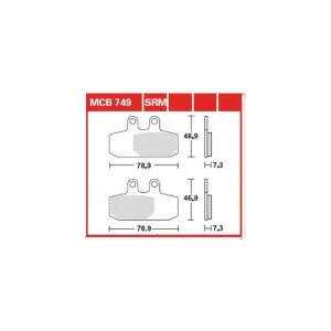 TRW MCB749 Front/Rear Brake Pads