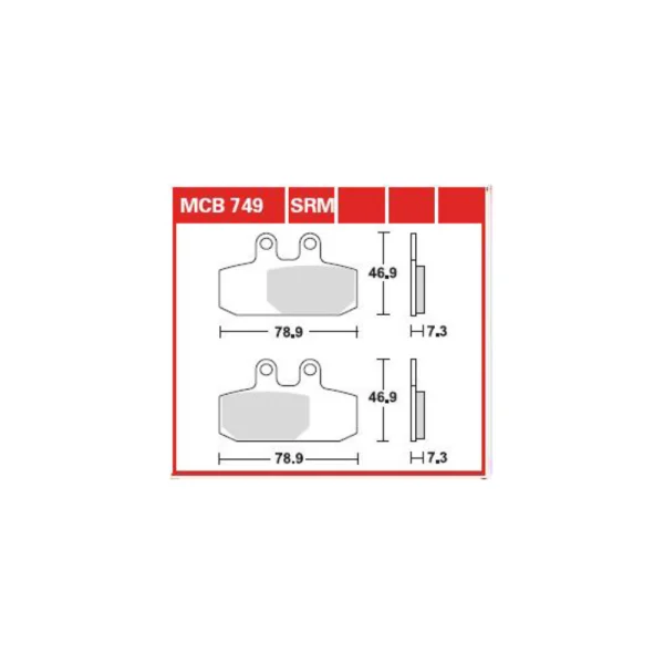 TRW MCB749 Front/Rear Brake Pads