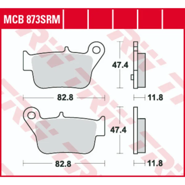 TRW MCB873SRM Front/Rear Brake Pads