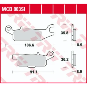 TRW MCB803SI Rear Brake Pads