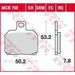TRW MCB700 Front/Rear Brake Pads