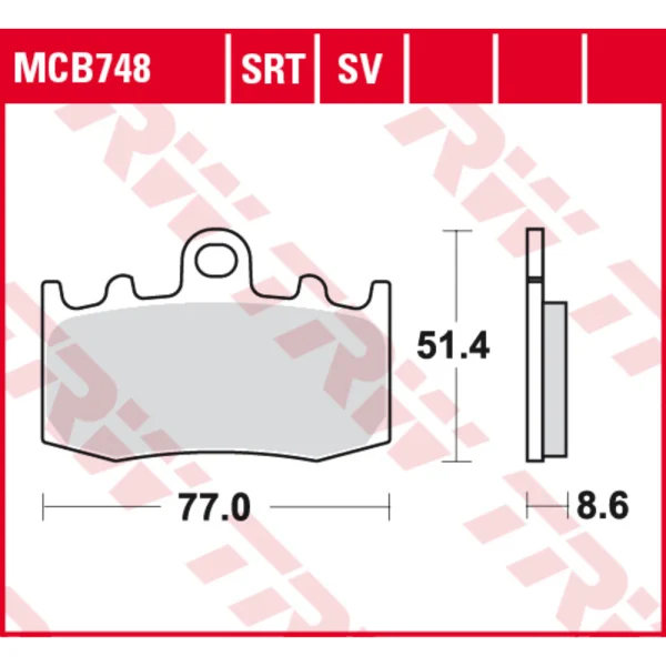 TRW MCB748SRT Front Brake Pads