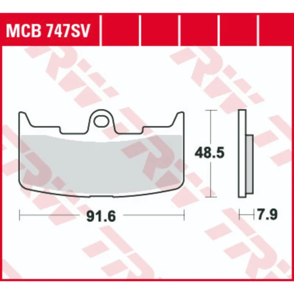 TRW MCB747SV Front Brake Pads