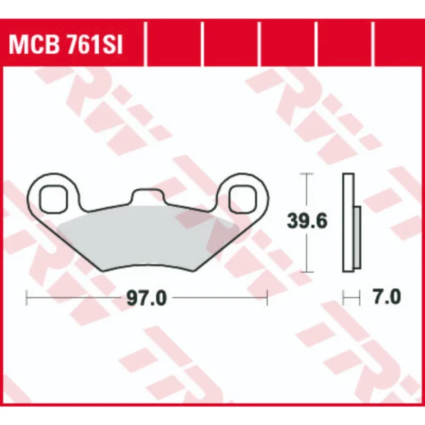 TRW MCB761SI Front/Rear Brake Pads