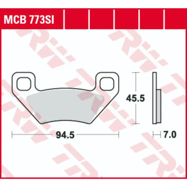TRW MCB773SI Front/Rear Brake Pads