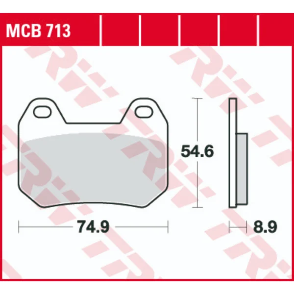 TRW MCB713 Front/Rear Brake Pads
