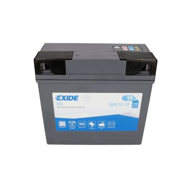 Exide GEL12-19 51913 12V 19Ah 170A 185x80x170 R+ Gel Starting Battery