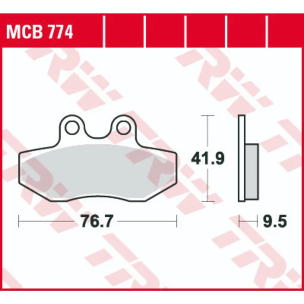 TRW MCB774 Front Brake Pads