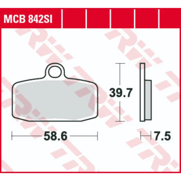 TRW MCB842SI Front Brake Pads
