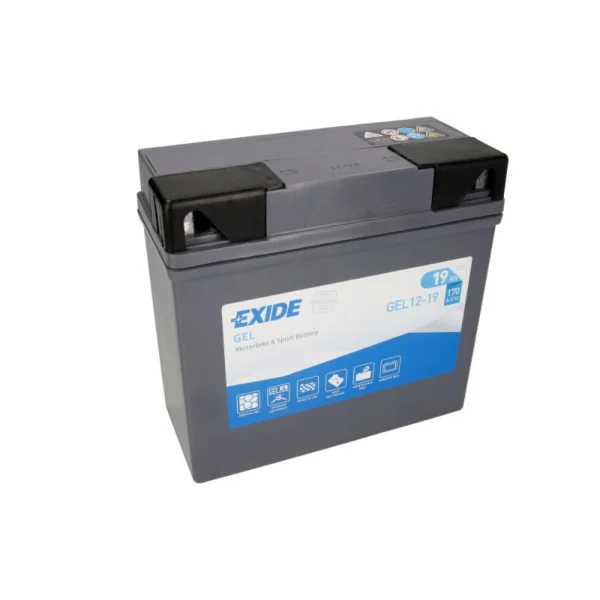 Exide GEL12-19 51913 12V 19Ah 170A 185x80x170 R+ Gel Starting Battery